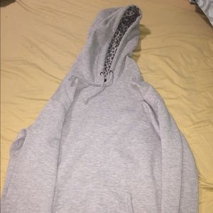 gray hoodie
